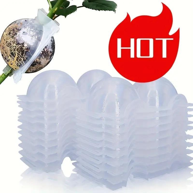 10Pcs (5cm 8cm 12cm) High Pressure Propagation Plant Rooting Ball Root ...
