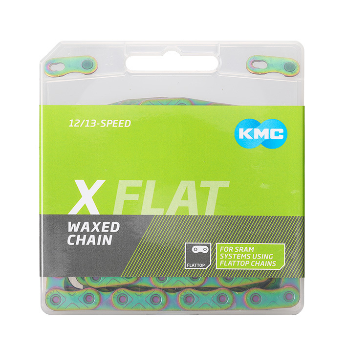 KMC Chain X FLAT W Waxed Bicycle Chain 126L (For 12/13 Speed SRAM ...