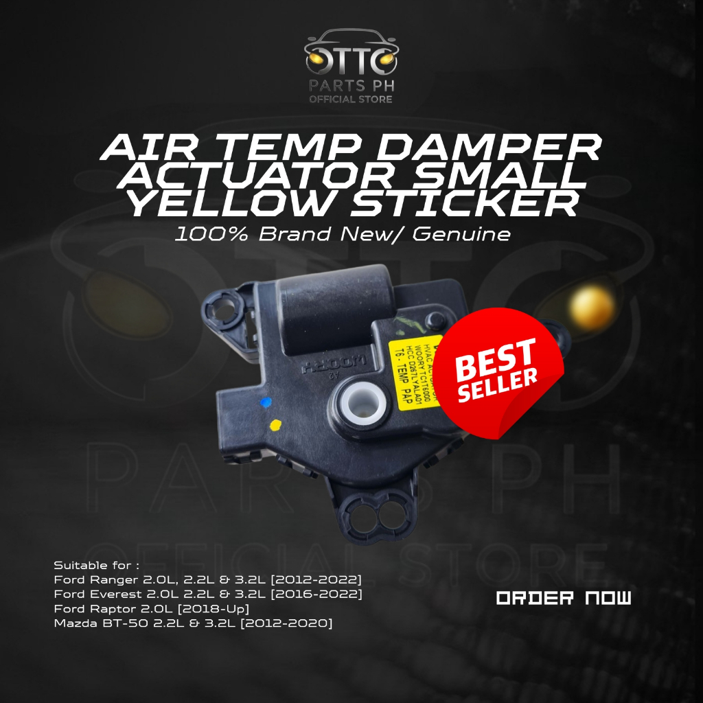 GENUINE Air Temp Damper Actuator Yellow Sticker Ford Ranger/BT-50 2012 ...