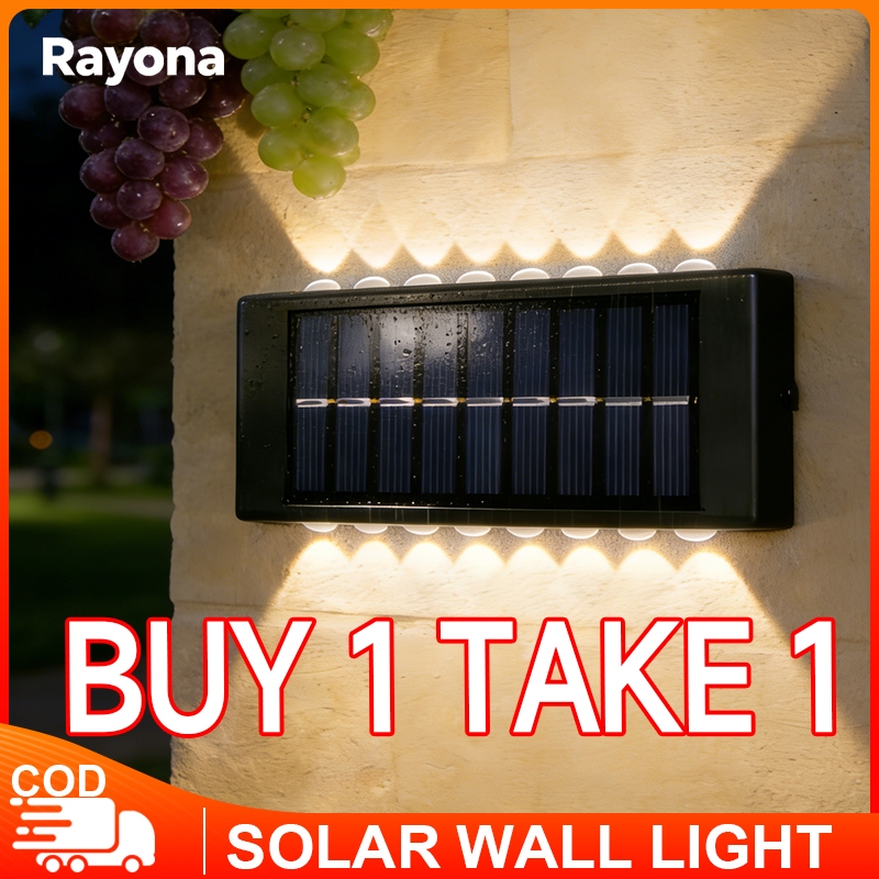 Rayona Buy 1 Take 1 Upgrade Plus Led Solar Wall Light Outdoor ...