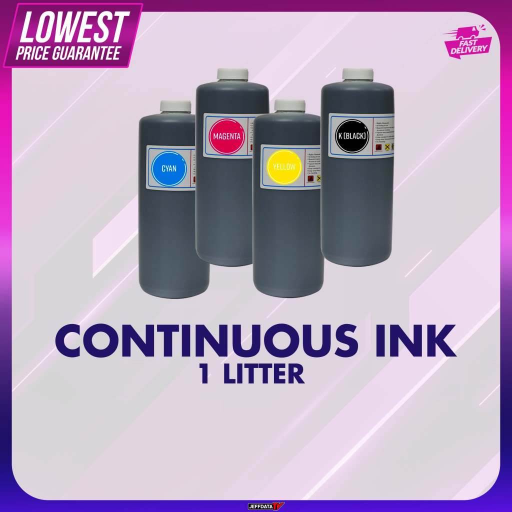 Ink Printer Ink Continuous Bnew 1L(For printer only Jeffdata computers ...