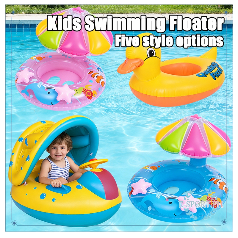 Baby Kids Salbabida Floater Inflatable Swimming Floater Yellow Duck ...