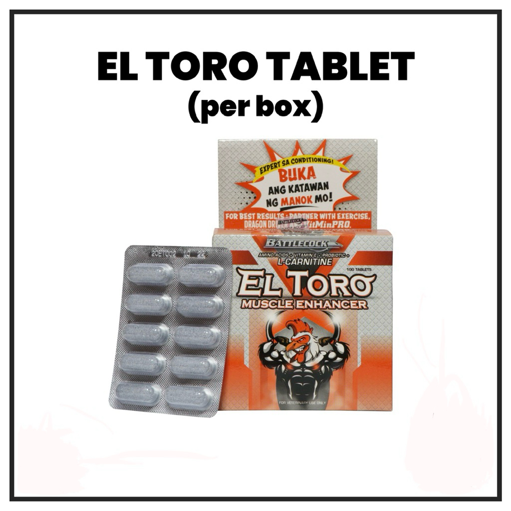 EL TORO, Battlecock, 100 tablets, (sold per box) | Shopee Philippines