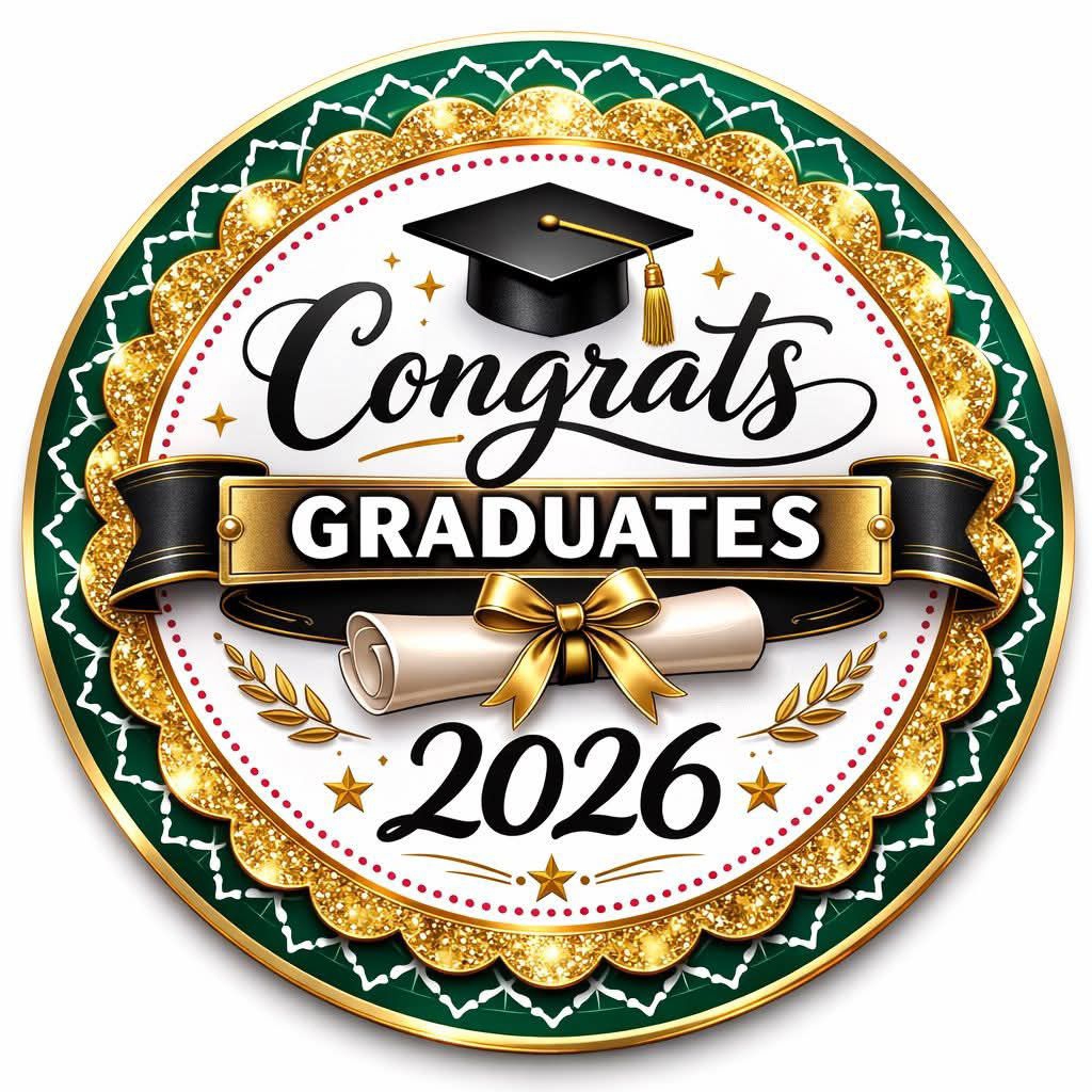 GRADUATION 2026 LOGO and parent logo CENTERPIECE FOR GARLAND NO CUT ...