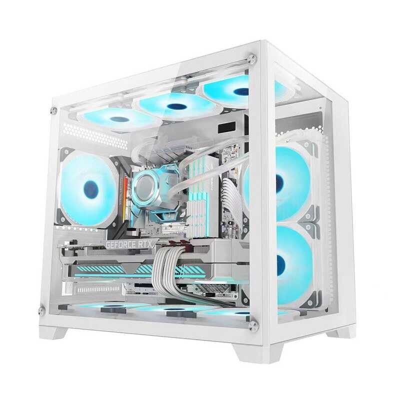 Keytech Robin Mini MATX Dual Chamber PC Case | Shopee Philippines