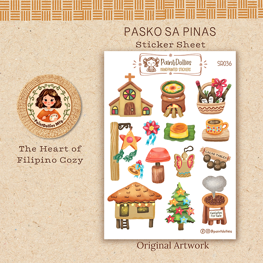 Pasko Sa Pinas Sticker Sheet, Simbang Gabi Stickers, PaintDollies ...