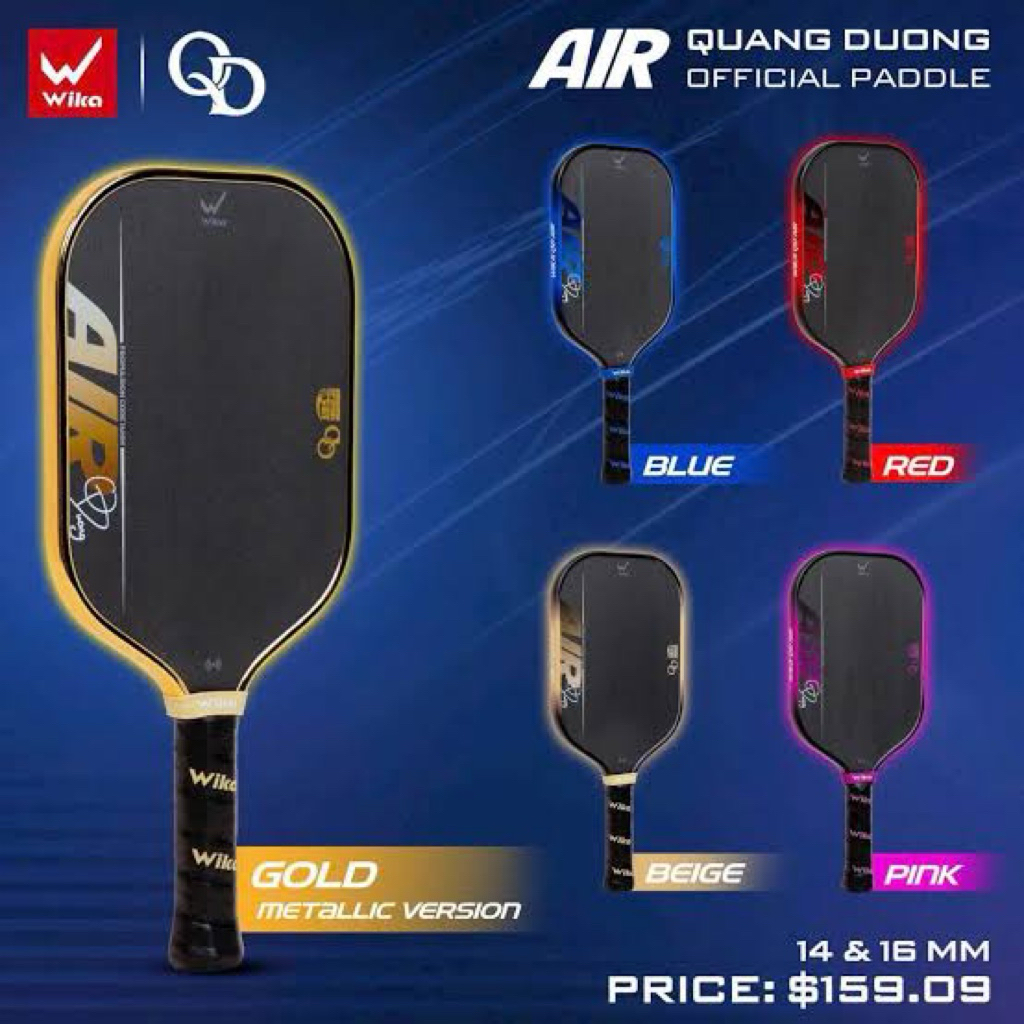 WIKA AIR 16mm PICKLEBALL PADDLE (No Box) | Shopee Philippines