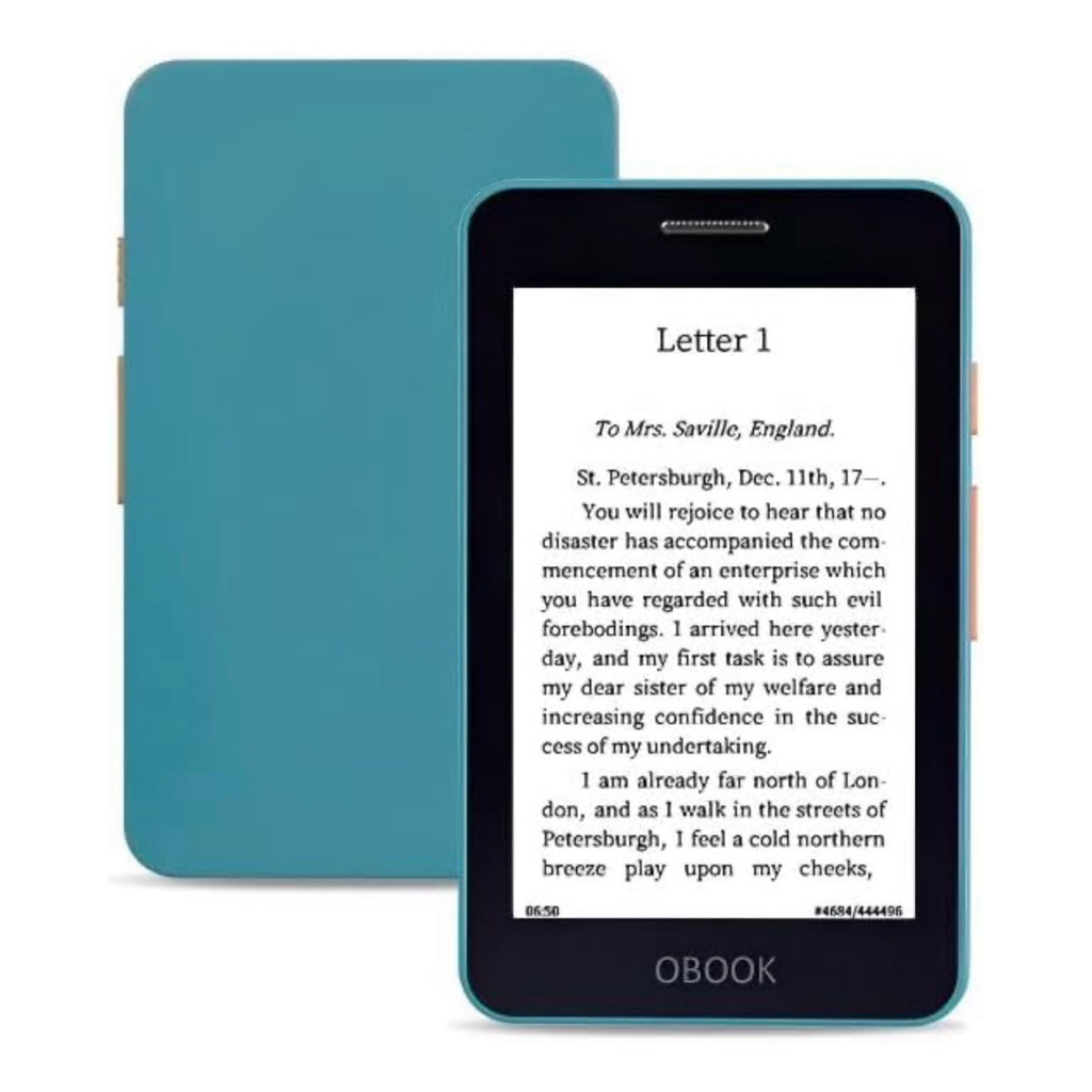 Obook5 Mini Ereader 4.26in 32Gb BW Adjusting Front Light, Page Turn ...