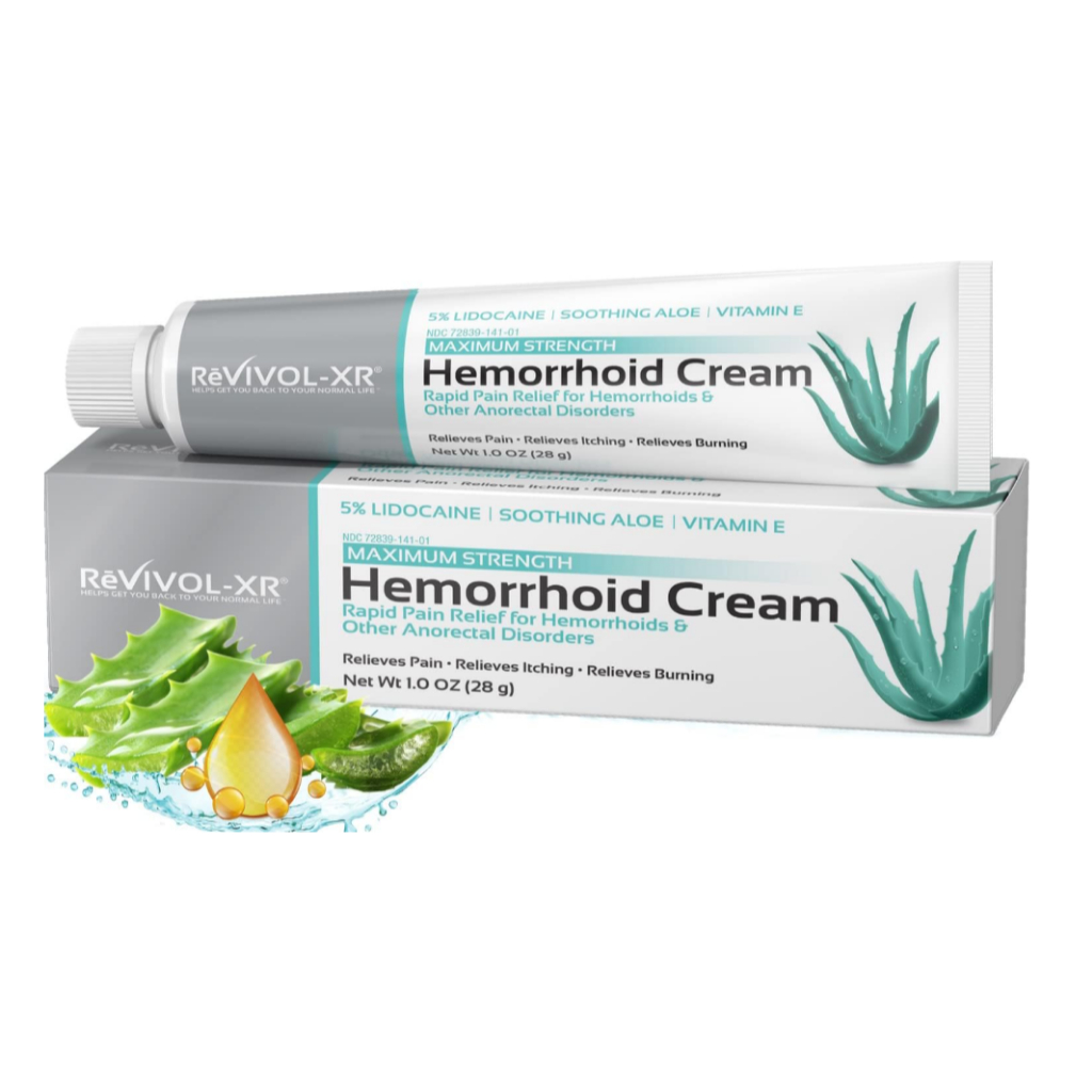 Revivol-XR 5% Lidocaine Hemorrhoid Cream Treatment for Hemorrhoids ...