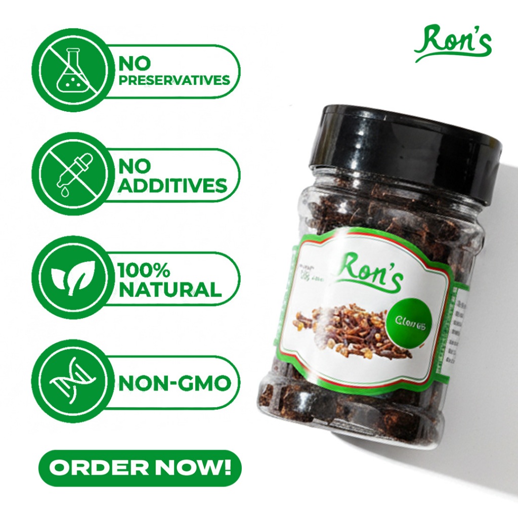 Ron's Dried Whole Cloves 75g FLIPTOP Shaker Bottle | Shopee Philippines