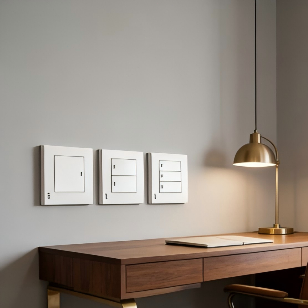 Switch Panel 1 Gang 2 Gang 3 Gang White Wall Light Switch Set Murah ...