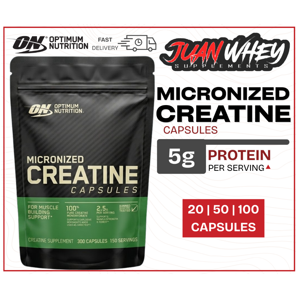 ON Creatine Capsules (20/50/100 CAPS) | Shopee Philippines