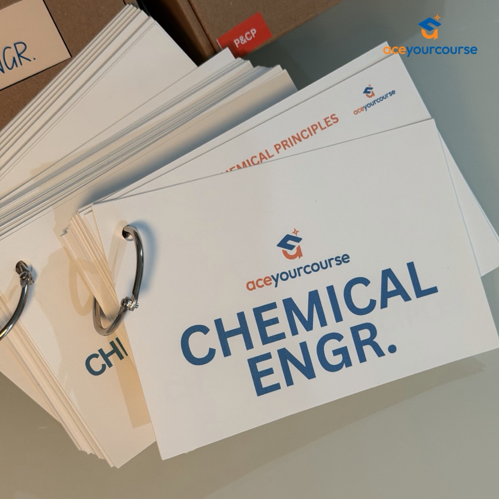 Chemical Engineering Flash Cards | ChELE | Board Exam | School ...
