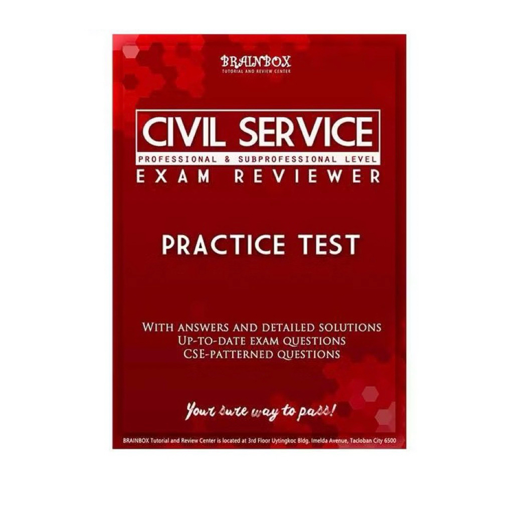Shop brainbox civil service reviewer for Sale on Shopee Philippines