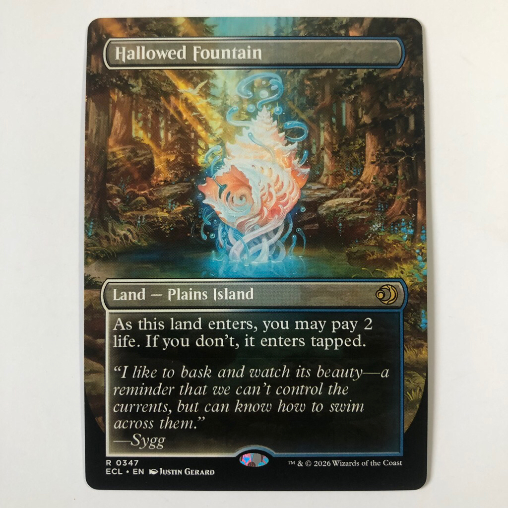 Playtest Card - Hallowed Fountain (ECL) Borderless | Shopee Philippines