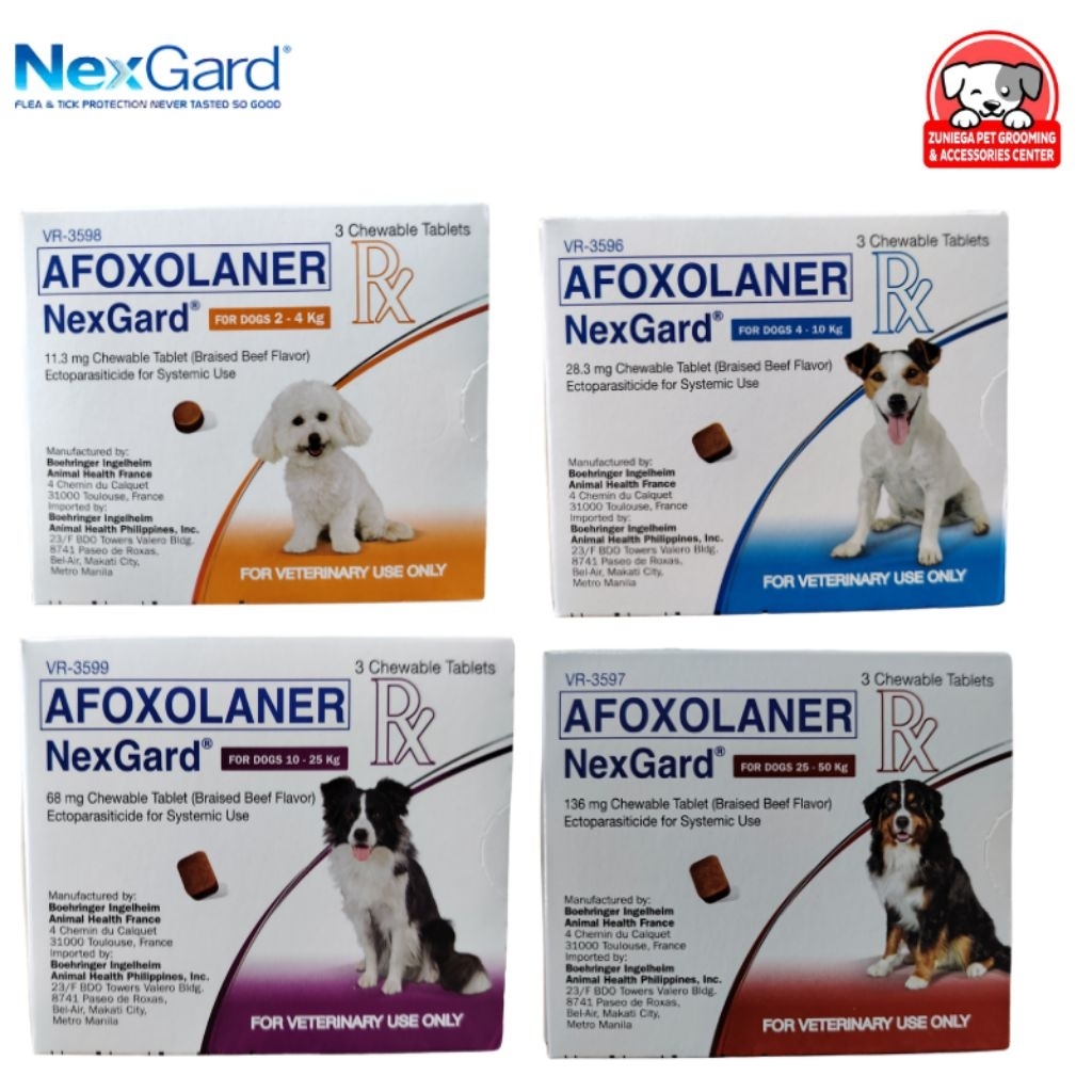 NexGard Tick & Flea Chewable for Dogs Per Piece & Box | Shopee Philippines