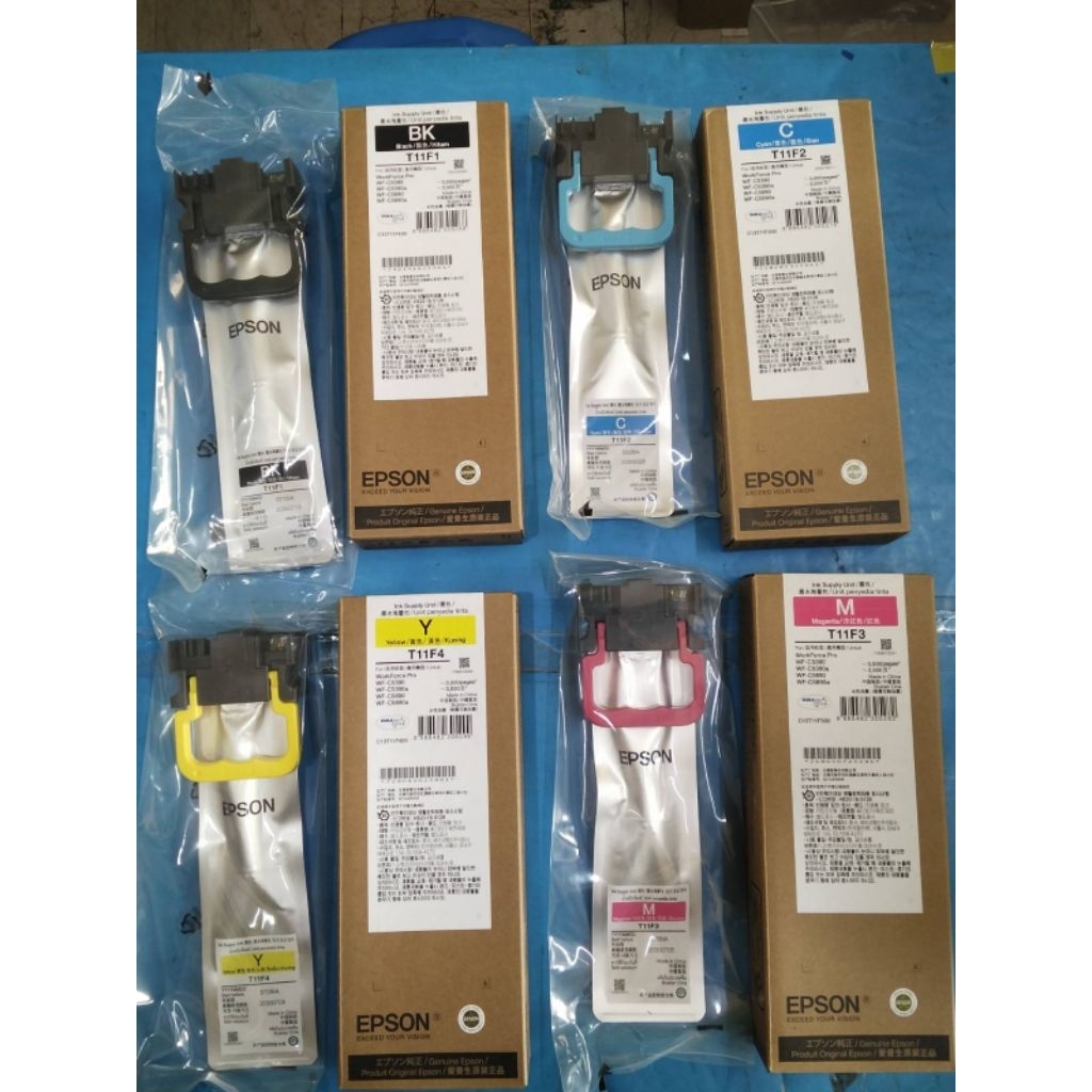 Epson Original Ink for Workforce WF-C5390 WF-C5890 T11F1 T11F2 T11F3 ...