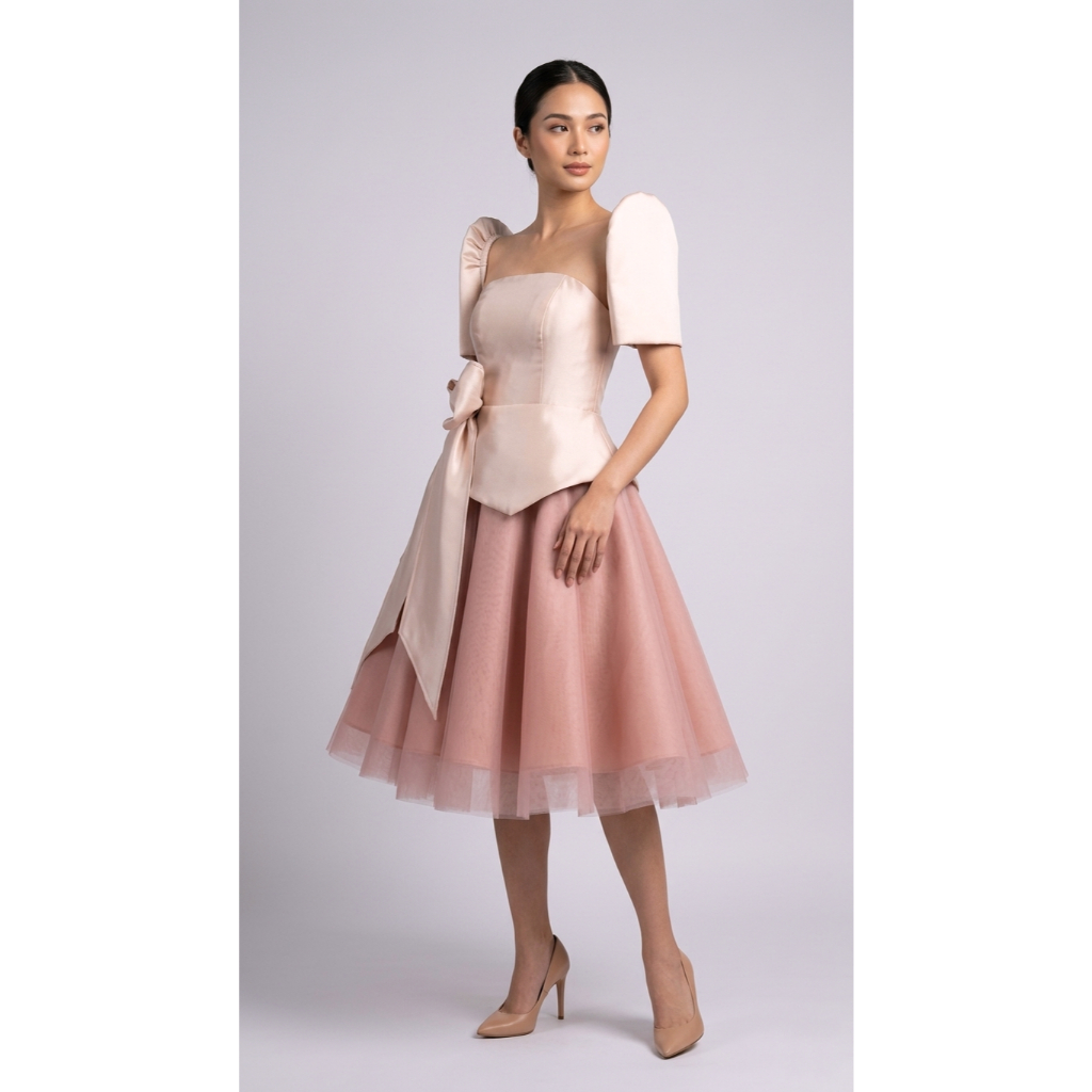 ADARA MIDI FILIPINIANA DRESS | Shopee Philippines