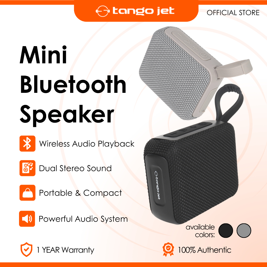 Tango Jet Mini Bluetooth Speaker | Portable Wireless Audio | Compact ...