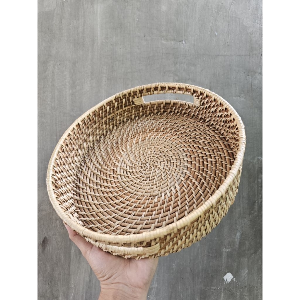 Native Rattan Tray Ear Handle Buri and Nito | Shopee Philippines