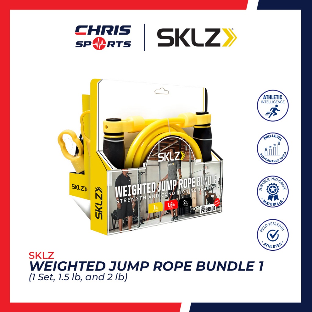 SKLZ Weighted Jump Rope Bundle 1 (1 Set, 1.5 lb, and 2 lb) | Shopee ...