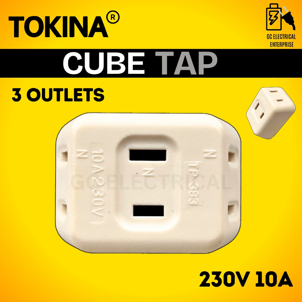 TOKINA Octopus Adapter Triple Tap to Flat Pin Plug Adaptor Outlet ...