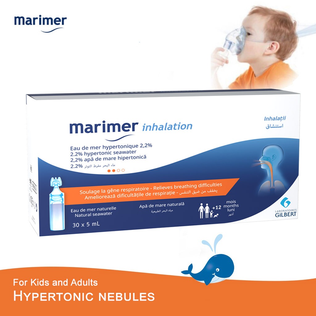 Marimer Inhalation Hypertonic Nebules Sea water 2.2% | Shopee Philippines