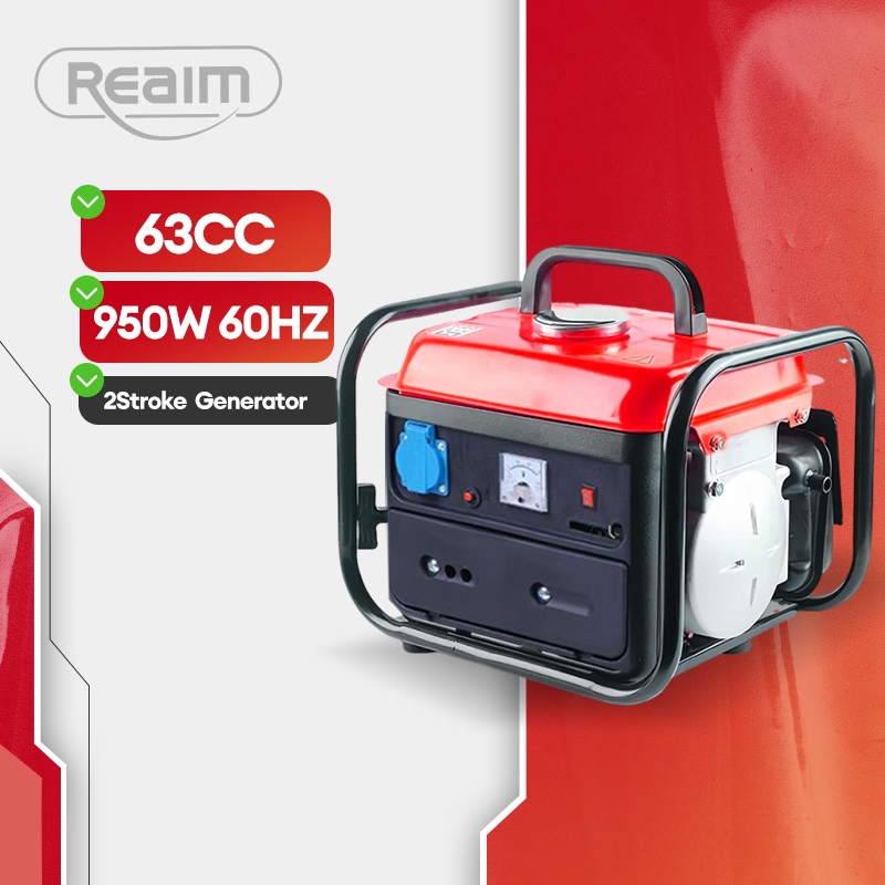 REAIM Gasoline Generator Portable 2 Stroke 220V Household Home Outdoor ...