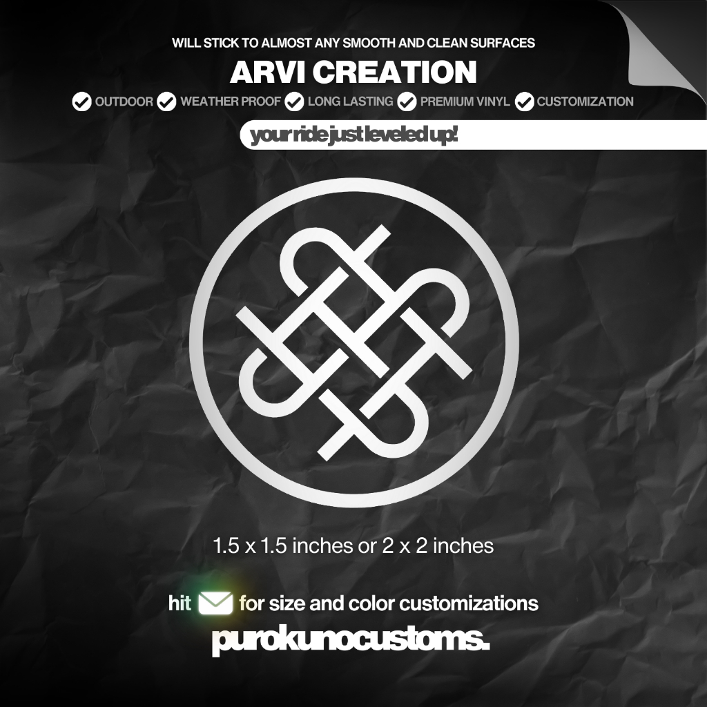 ARVI CREATIONS Cutout Sticker Decal for Motorcycle, Car, and Bike ...