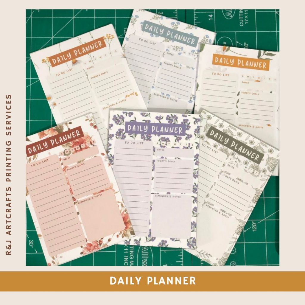 Daily Planner | Tearable Daily Planner | A6 Daily Planner 50 pages ...