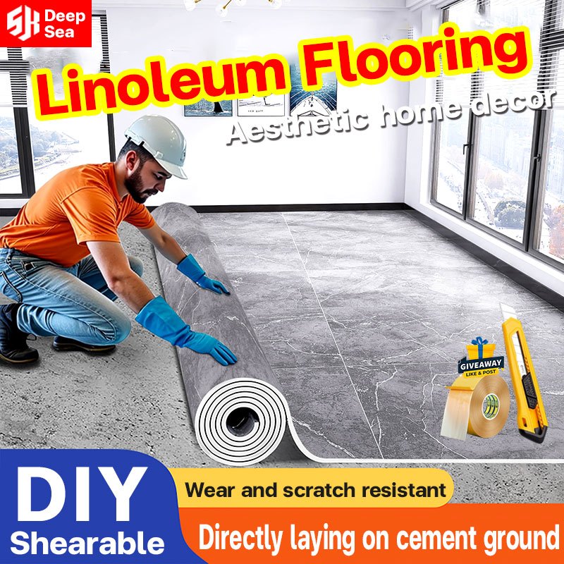 Prevent falls SH Linoleum Flooring Does not damage the floor Non-slip ...