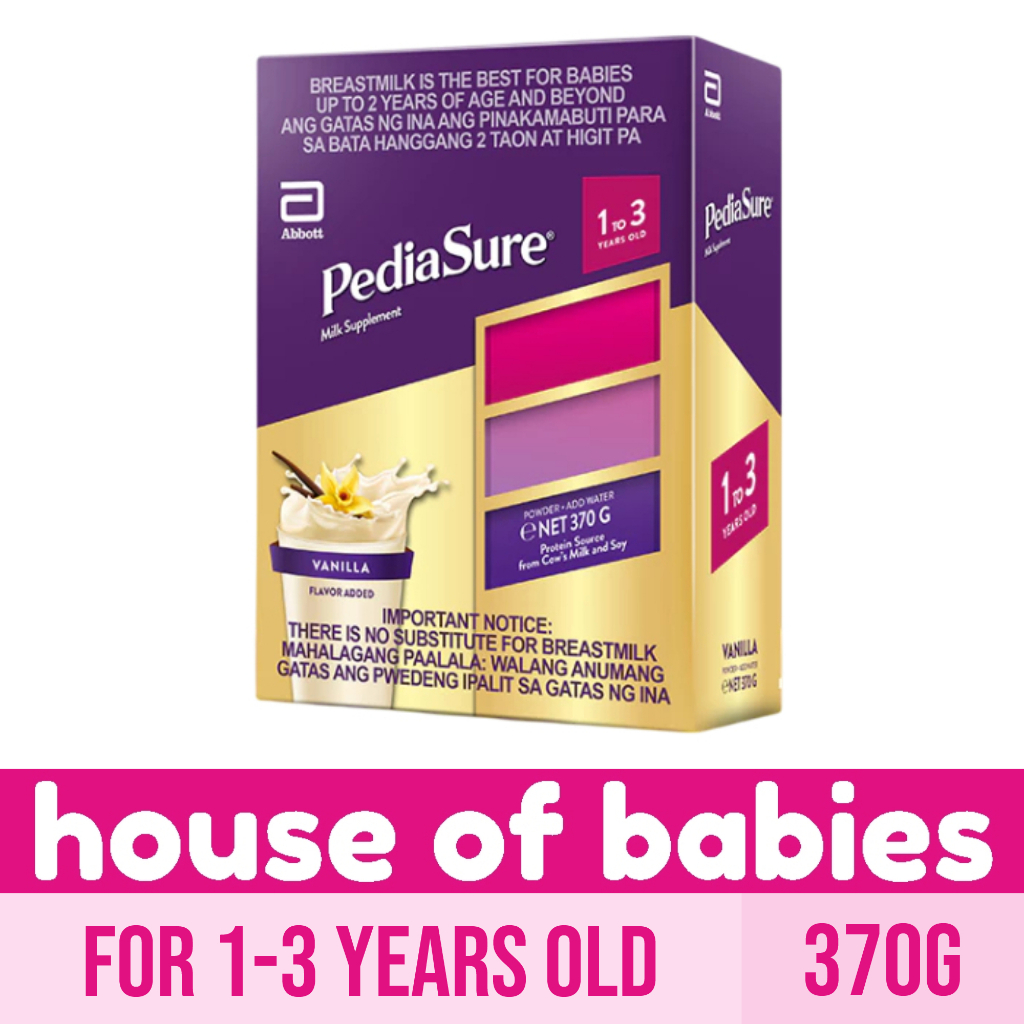 Pediasure Vanilla 370g for 1-3 Years Old