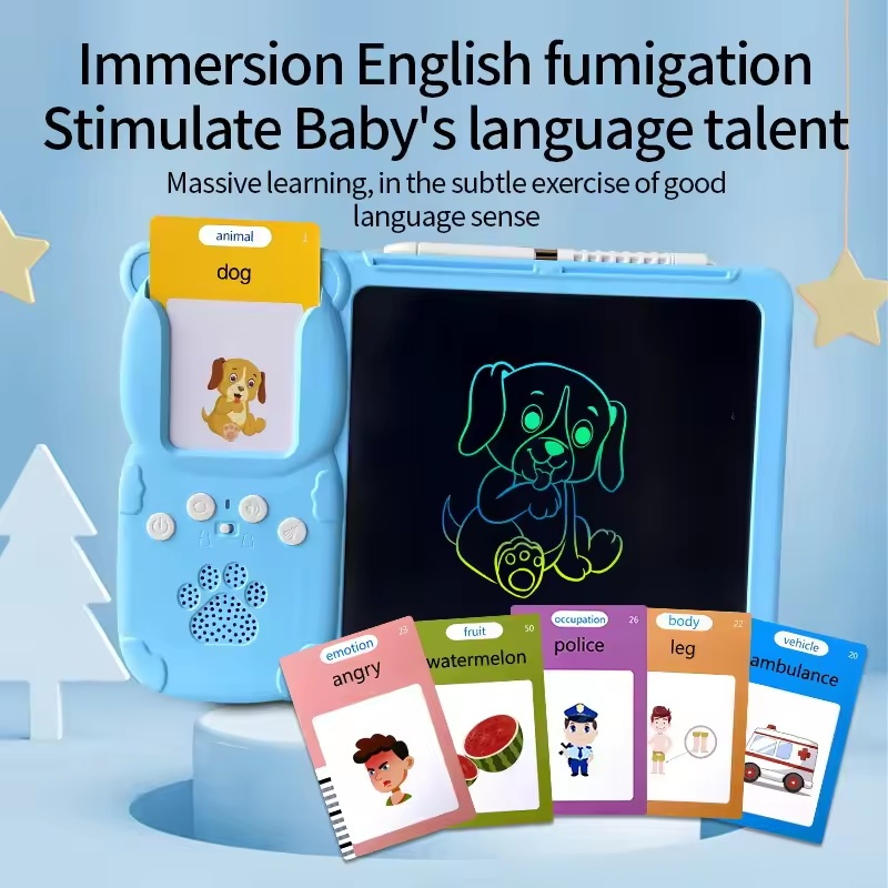 Kids Learning Card Reader Early Educational Talking Flash Cards Toy ...