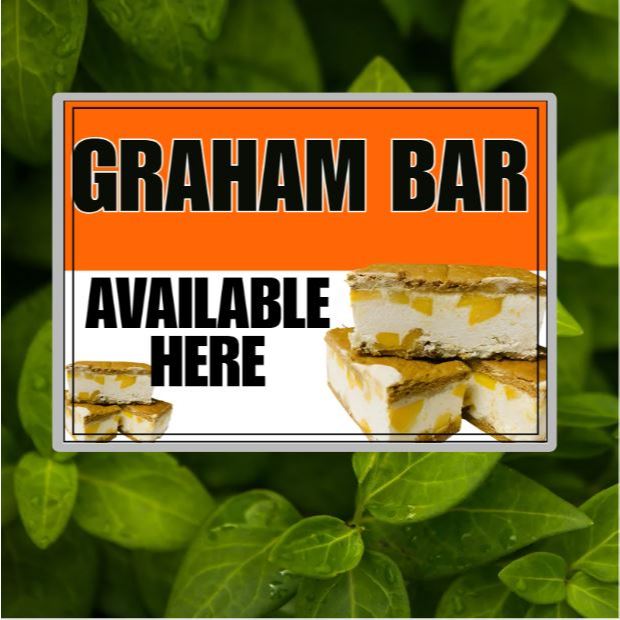 “Graham Bar” laminated signage | Shopee Philippines