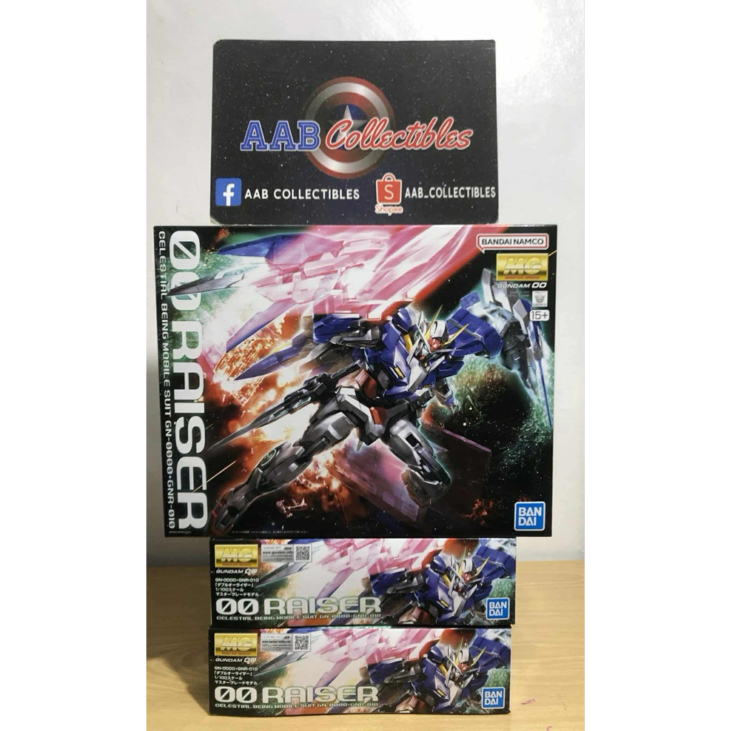 MG Gundam 00 Raiser Celestial Being Mobile Suit GN-0000-GNR-010 ...