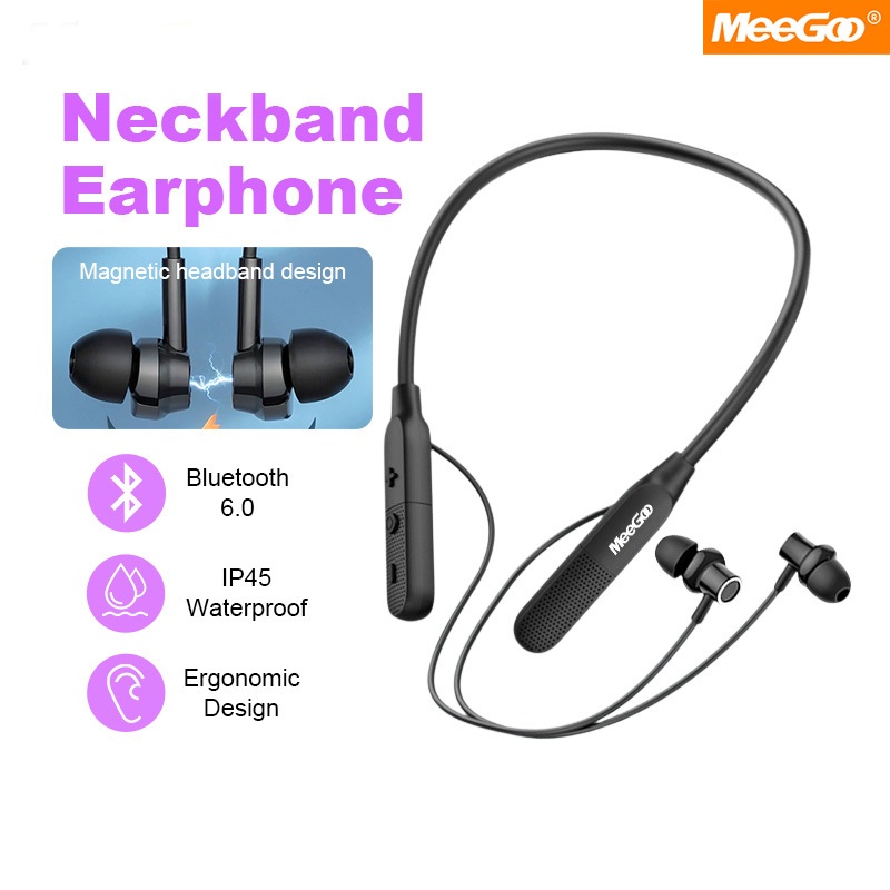 MeeGoo SH1 Bluetooth Earphones Ipx5 Waterproof Sport Headset