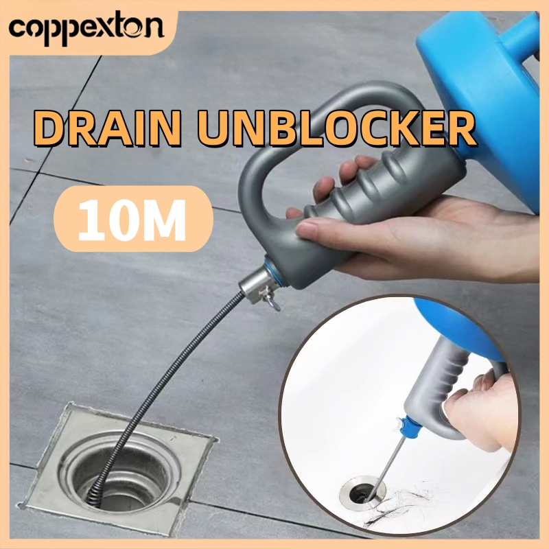 10M Drain Unblocker Tool Clog Flexible Auger Snake Sewer Pumbling Sink ...