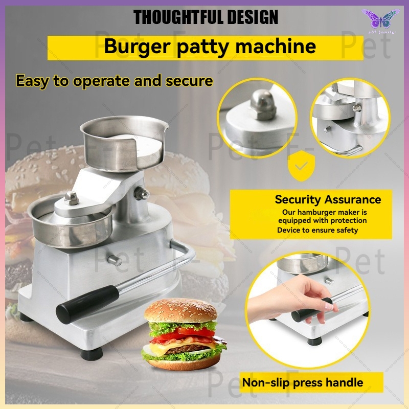 Meat patty press machine, hamburger meat patty mold press machine ...