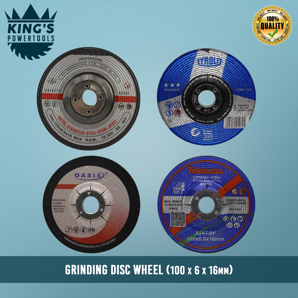 Professional Abrasive 4'' Grinding Discs (100x6x16mm) | Shopee Philippines