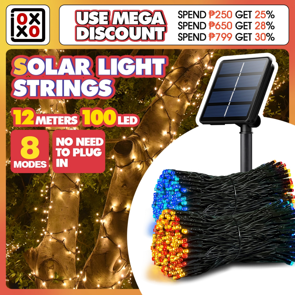 Solar Twinkle Lights Outdoor Indoor Waterproof Solar Fairy Lights Led ...