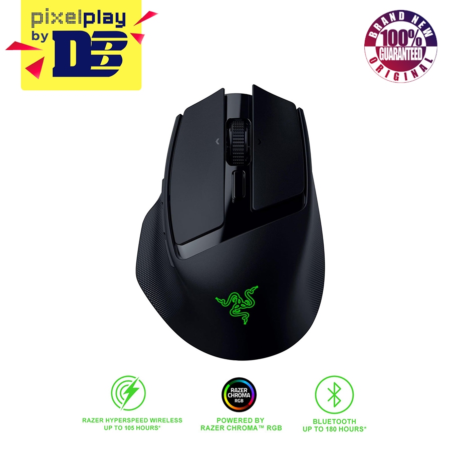 Razer Basilisk Mobile Portable Ergonomic Wireless Gaming Mouse (Black ...