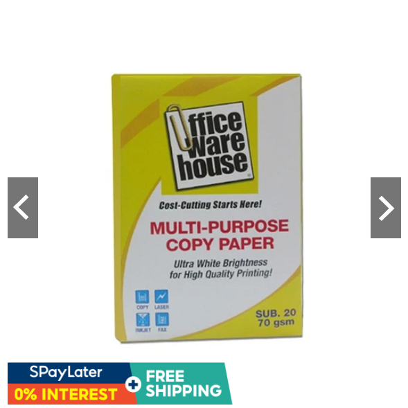 Multi-Purpose Copy Paper 70gsm A4 500s for office use | Shopee Philippines