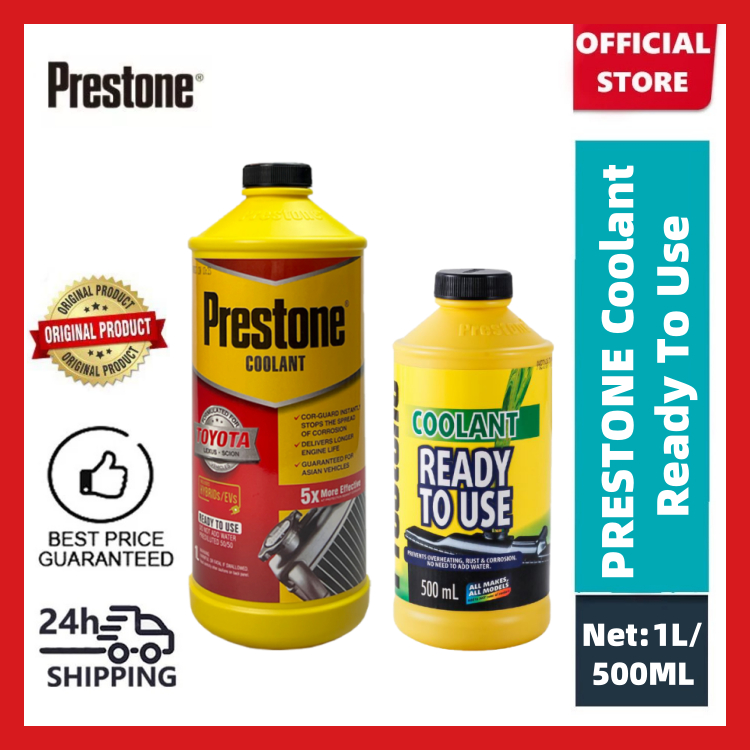 1L PRESTONE Coolant - Ready To Use Pink Prevents overheating rust (For ...