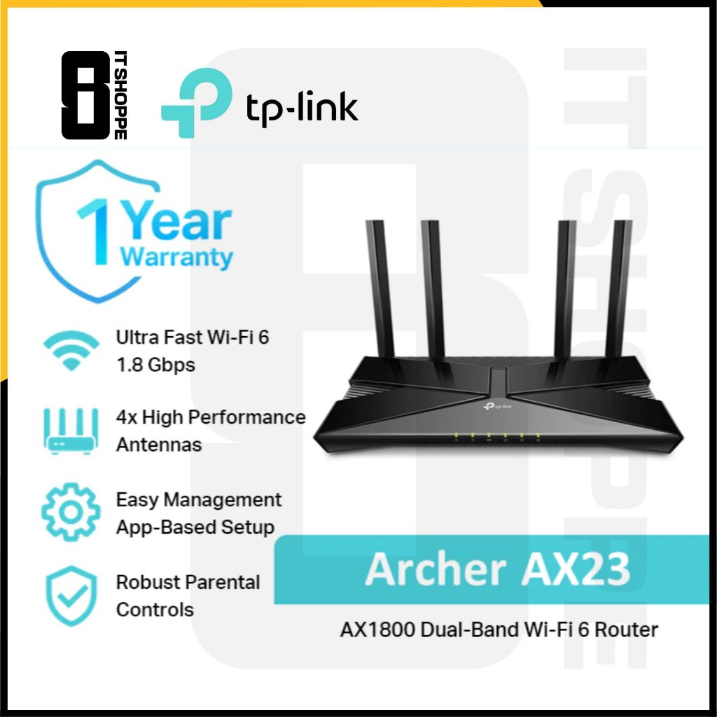 It Shoppe TP-Link Archer AX23 | AX1800 | Wi-Fi 6 Router | OneMesh ...
