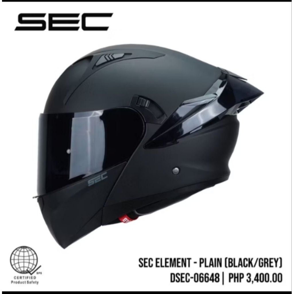 Element modular dual visor sec helmet | Shopee Philippines