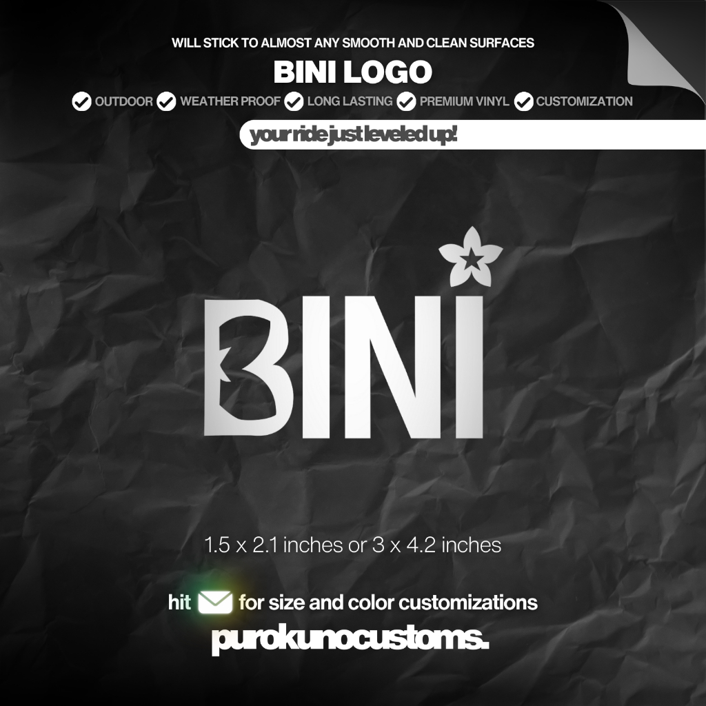 Shop bini logo for Sale on Shopee Philippines
