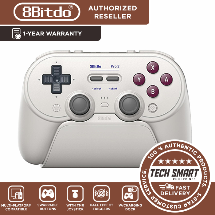 8BitDo Pro 3 Bluetooth Controller for Switch/Switch 2 – TMR Joysticks ...