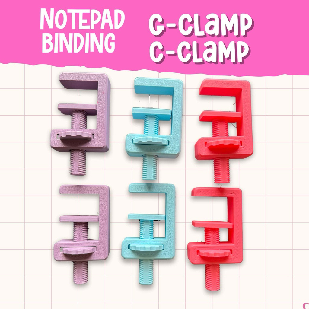 Notepad G clamp / C Clamp [ PERSONALIZE ] | Shopee Philippines