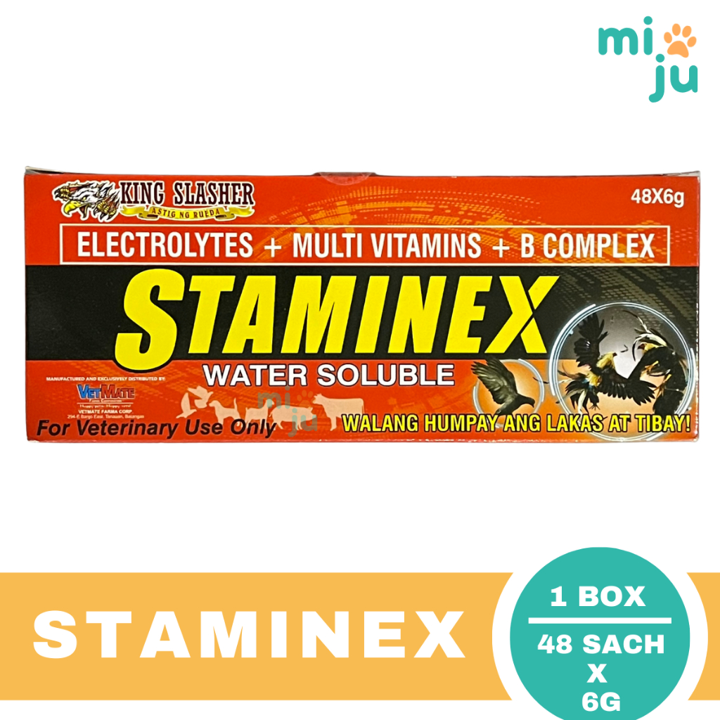 King Slasher Staminex (1 Box/48 Sachets x 6g) - For Animal Use | Shopee ...