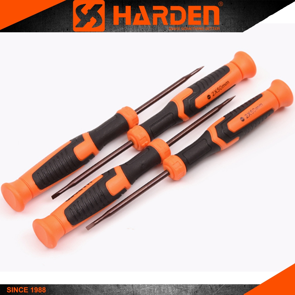 Harden 5Pcs 1.4, 2.0, 4.0 X 50mm Flat Precision Screwdriver *The head ...